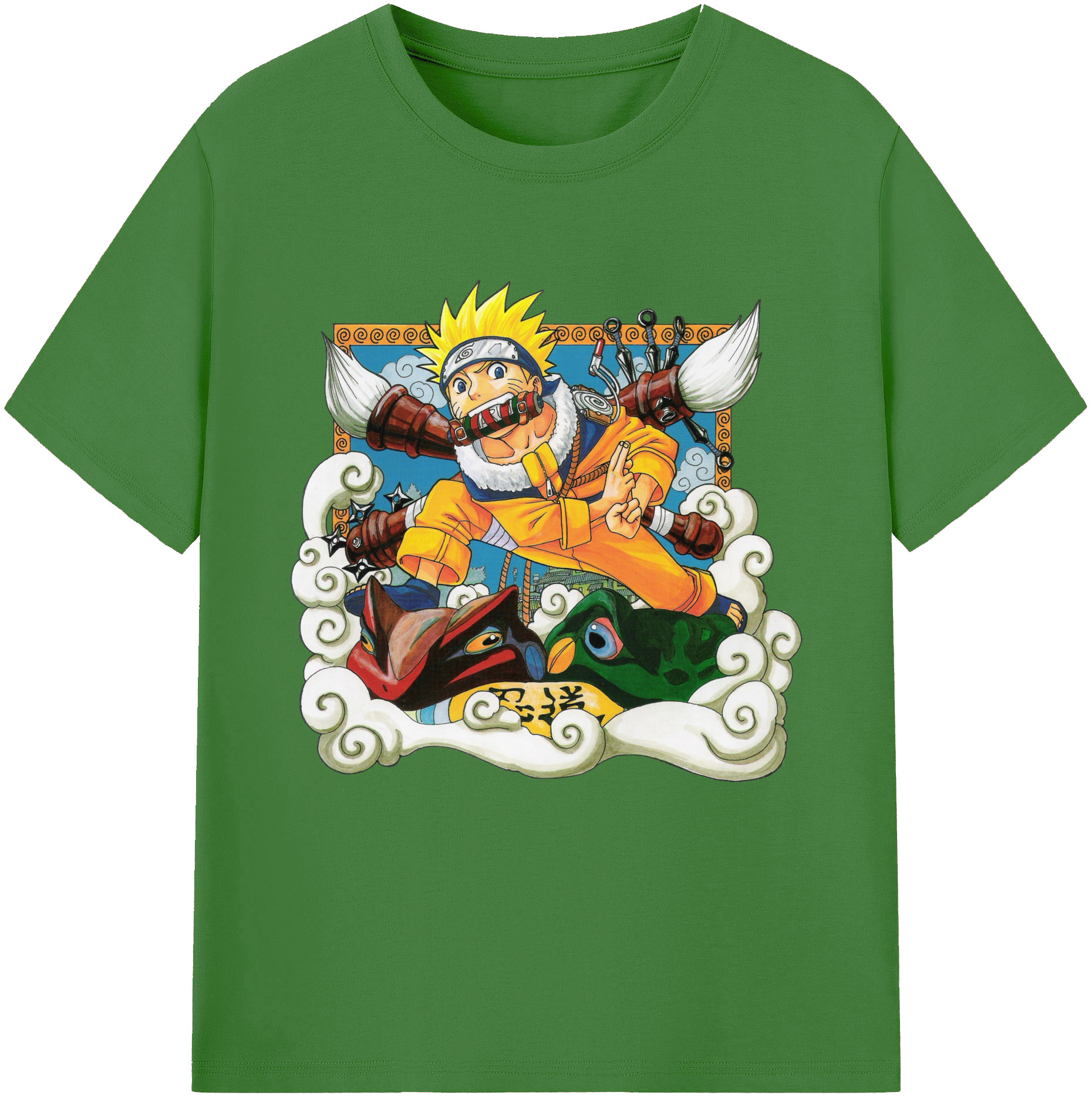 （画像用） NARUTO -ナルト- うずまき ナルト Uzumaki Naruto レディースカジュアルプリントTシャツ（綿100％）